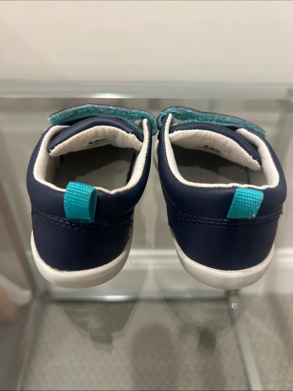 Ten Little Original Sneaker Toddler Navy Blue Velcro size 5.5
